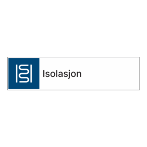 Kildesorteringsskilt: "Isolasjon" m/tekst ved siden av