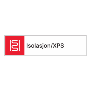 Kildesorteringsskilt: "Isolasjon/XPS" m/tekst ved siden av