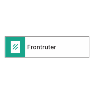 Kildesorteringsskilt: "Frontruter" m/tekst ved siden av