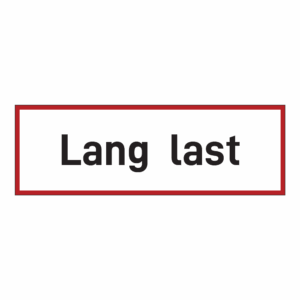 Transport klistremerke: Lang last