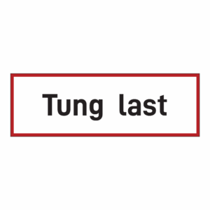 Transport klistremerke: Tung last