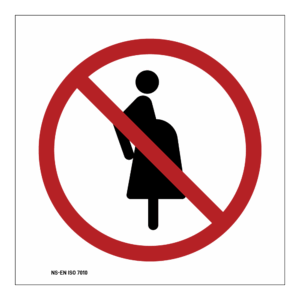 Forbud klistremerke: Gravide kvinner forbudt