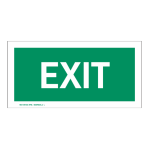 Rømningsskilt: EXIT