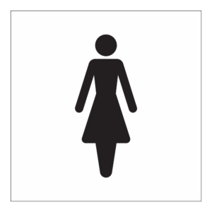 Informasjonsskilt: WC dame