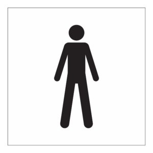 Informasjonsskilt: WC herre