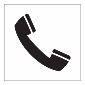 Informasjonsskilt: Telefon