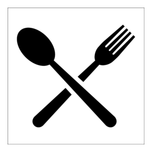 Informasjonsskilt: Spiserom