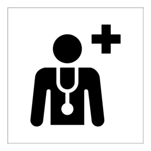 Informasjon klistremerke: Helsesenter