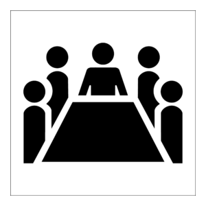 Informasjon klistremerke: Konferanse / møterom