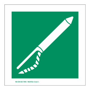 Rømningsskilt: Linekaster